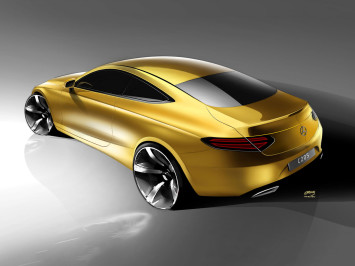 Mercedes-Benz C Class Coupe Design Sketch