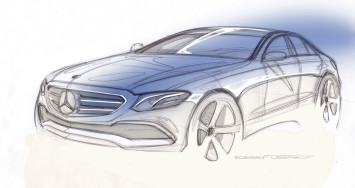 Mercedes-Benz E Class Design Sketch