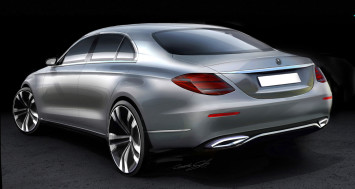 Mercedes-Benz E Class Design Sketch