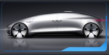 Mercedes-Benz F015 Luxury in Motion Design Sketch Render