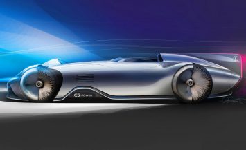 Mercedes-Benz Vision EQ Silver Arrow Concept Design Sketch Render