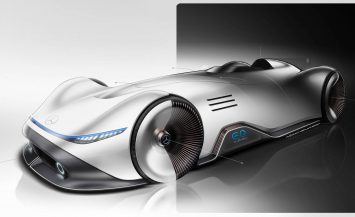 Mercedes-Benz Vision EQ Silver Arrow Concept Design Sketch Render