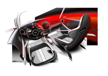 MINI John Cooper Works GP Concept Interior Design Sketch Render