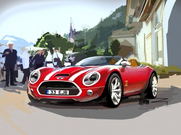 MINI Superleggera Vision Concept Design Sketch