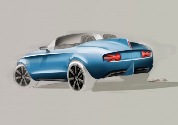 MINI Superleggera Vision Concept Design Sketch