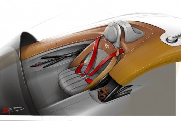 MINI Superleggera Vision Concept Interior Design Sketch