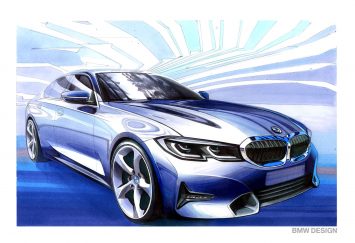 New BMW 3 Series Sedan Design Sketch