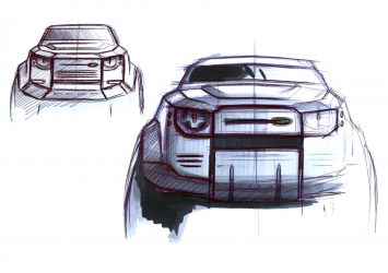 New Land Rover Defender Design Sketches