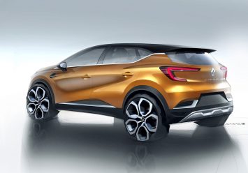 New Renault Captur Design Sketch Render