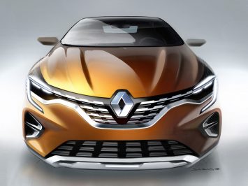 New Renault Captur Design Sketch Render