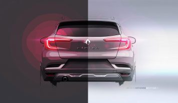 New Renault Captur Design Sketch Render