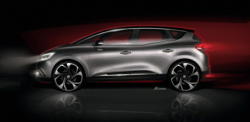 New Renault Scenic Design Sketch Render by Emmanuel Klissarov