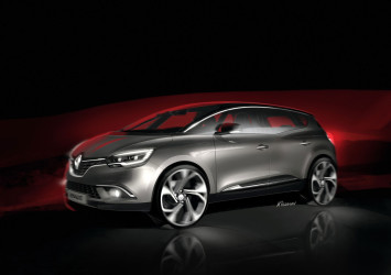 New Renault Scenic Design Sketch Render by Emmanuel Klissarov