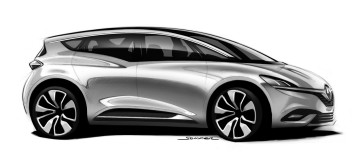 New Renault Scenic Design Sketch Render by Jeremie Sommer