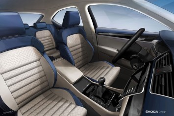 New Skoda Superb Interior Design Sketch