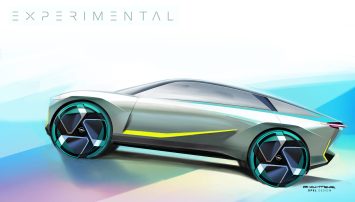 Opel Experimental Concept Design Sketch Render