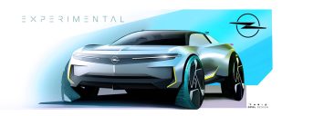 Opel Experimental Concept Design Sketch Render