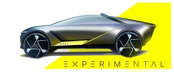 Opel Experimental Concept Design Sketch Render