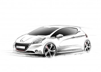 Peugeot 208 GTi Design Sketch