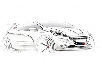 Peugeot 208 GTi Design Sketch