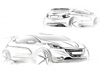 Peugeot 208 GTi Design Sketches