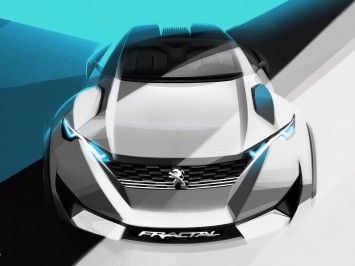 Peugeot Fractal Concept Design Sketch