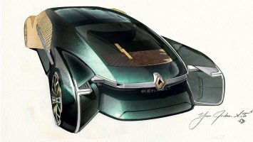 Renault EZ Ultimo Concept Design Sketch Render