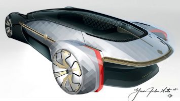 Renault EZ Ultimo Concept Design Sketch Render