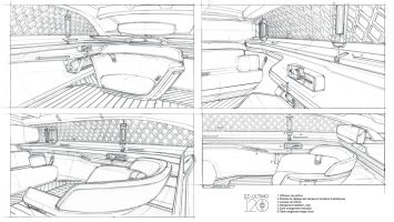 Renault EZ Ultimo Concept Interior Design Sketch