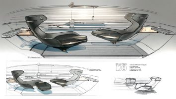 Renault EZ Ultimo Concept Interior Design Sketch