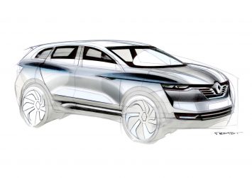 Renault Koleos Design Sketch