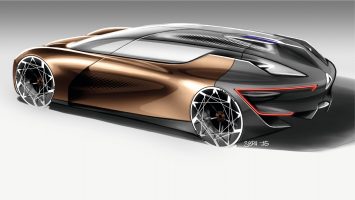 Renault Symbioz Concept Design Sketch Render by Joe Reeve