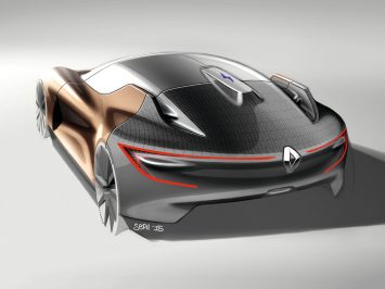 Renault Symbioz Concept Design Sketch Render by Joe Reeve