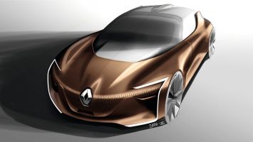 Renault Symbioz Concept Design Sketch Render by Joe Reeve