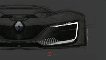 Renault Trezor Concept Design Sketch Render by Yann Jarsalle