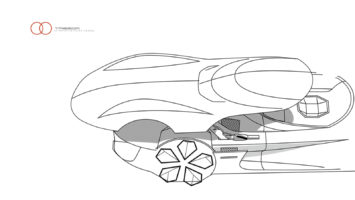 Renault Trezor Concept Design Sketch Render by Yann Jarsalle