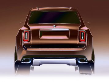 Rolls-Royce Cullinan Design Sketch Render