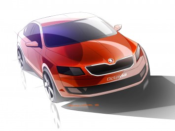 Skoda Octavia Design Sketch