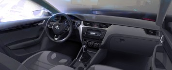 Skoda Octavia Interior Design Sketch