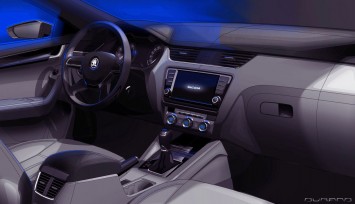 Skoda Octavia Interior Design Sketch