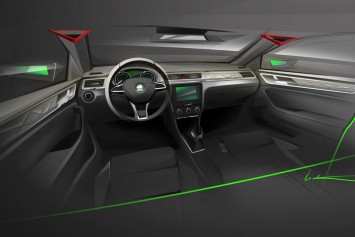 Skoda Rapid - Interior Design Sketch