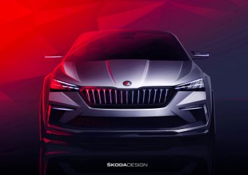 Skoda Vision RS Concept Design Sketch Render