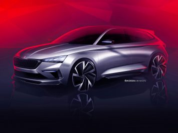 Skoda Vision RS Concept Design Sketch Render