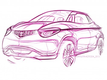 Suzuki Crosshiker Concept - Design Sketch by Katsuya Kotoda