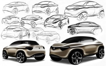 Suzuki Crosshiker Concept - Design Sketches by Katsuya Kotoda