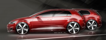 Volkswagen Golf VII - Design Sketch