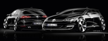 Volkswagen Golf VII - Design Sketch