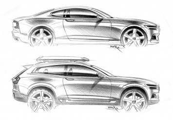 Volvo Concept Coupe and Concept XC Coupe - Design Sketches