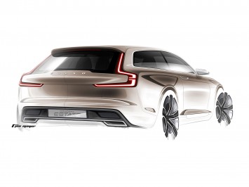 Volvo Concept Estate - Design Sketch by T. Jon Mayer