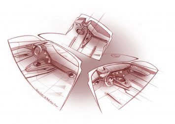 2014 Audi TT Interior Design Sketch